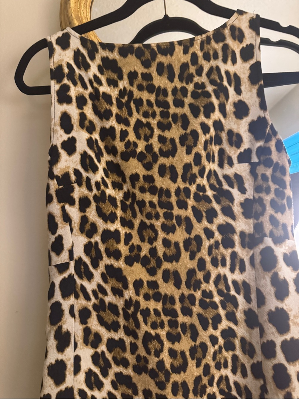 Zara Leopard Print Sleeveless Shift Dress - Picture 4 of 9
